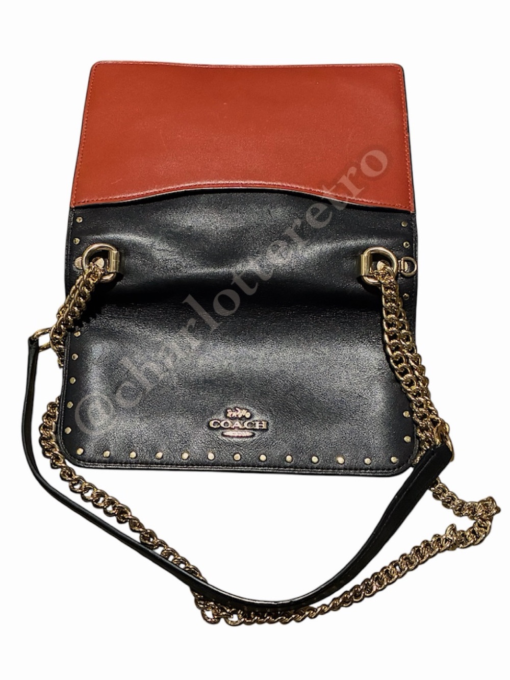Coach • KLARE Crossbody Bag In Signature Canvas w Rivets Leather Purse 90400 - Picture 10 of 13